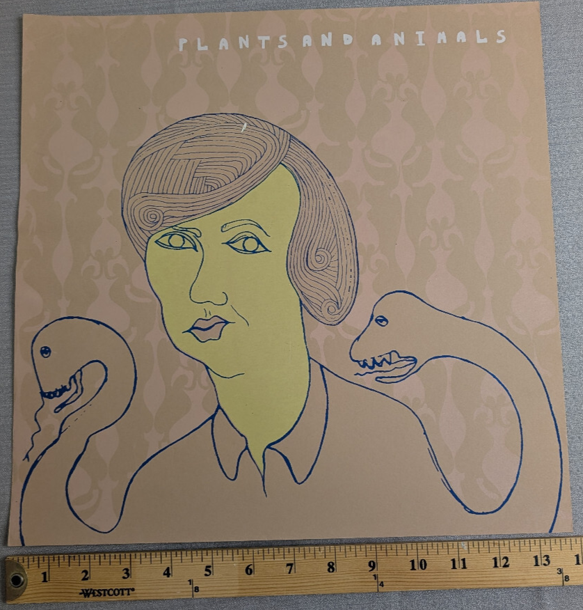Plants and Animals   Silk Screened Band Poster1