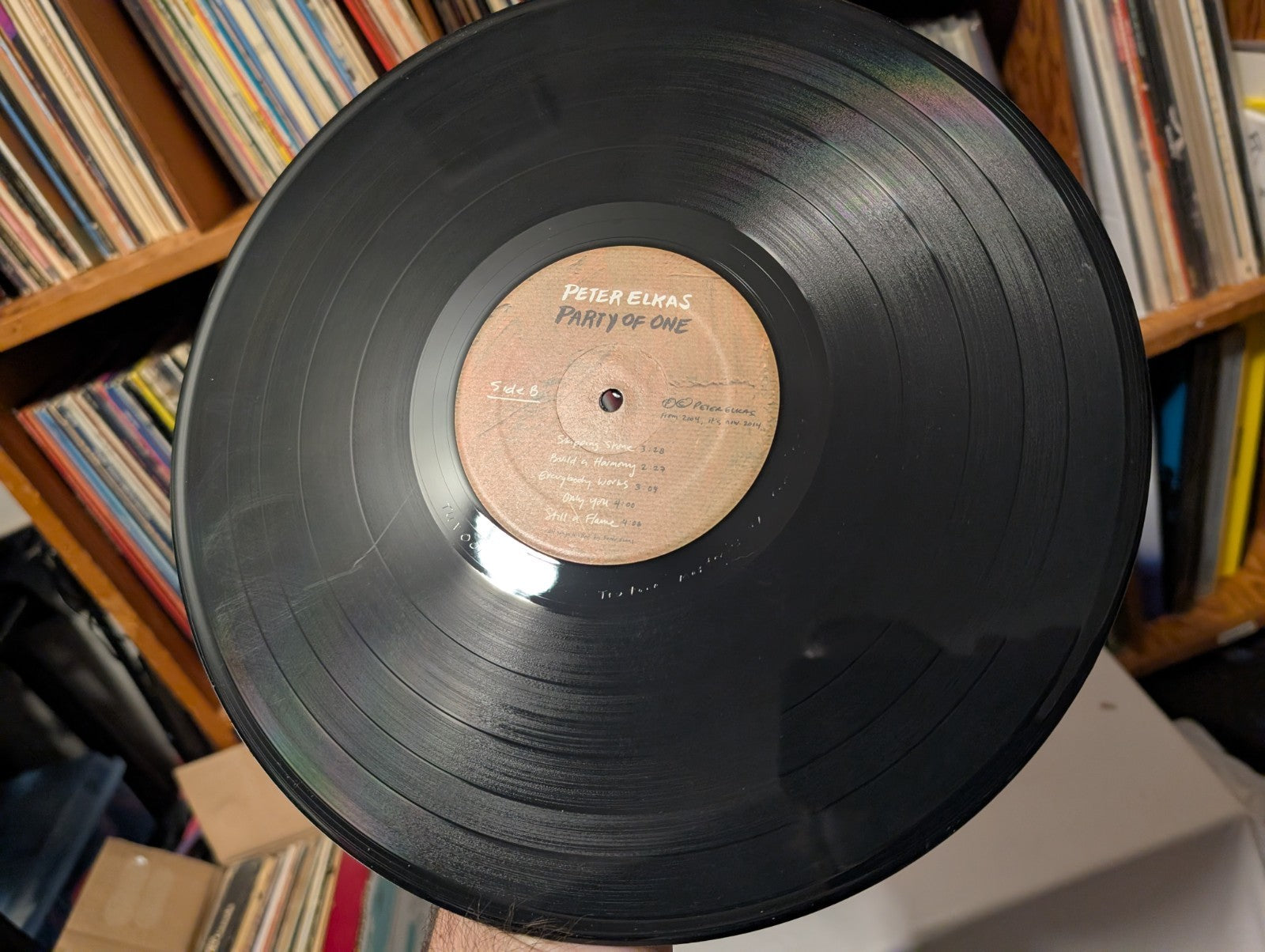 Peter Elkas - Party Of One -Vinyl-2014-Ltd#of200-AUTOGRAPHED-RARE3