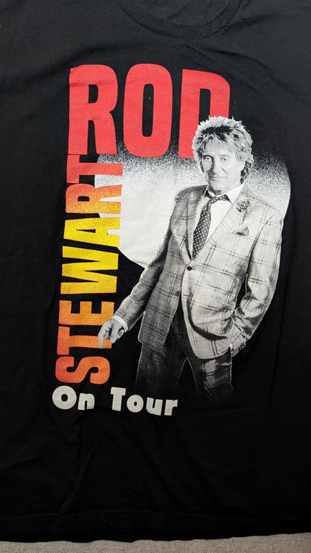 Rod Stewart  “On Tour”  Black Shirt    SizeLarge   Next Level3