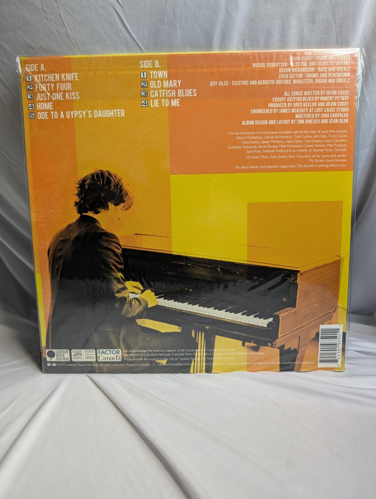 THE DEVIN CUDDY BAND- KITCHEN KNIFE - 12" RECORD 