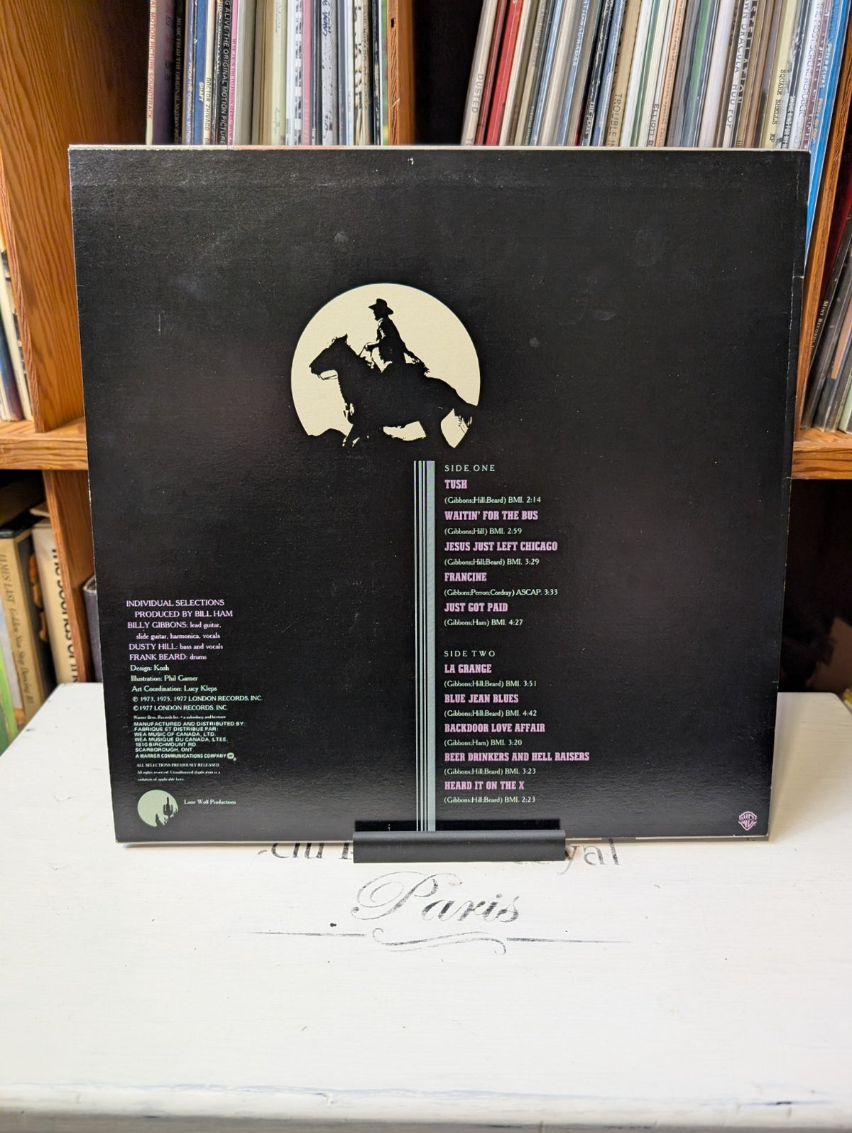 The Best Of ZZ Top    Record LP 1977 Canada BSK 3273 Warner Bros   12"1