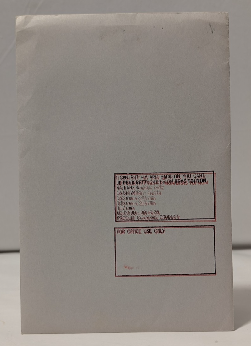 I Can Put My Arm Back On You Can't - Je Peux Reattacher Mon Bras Toi Non - CD- 