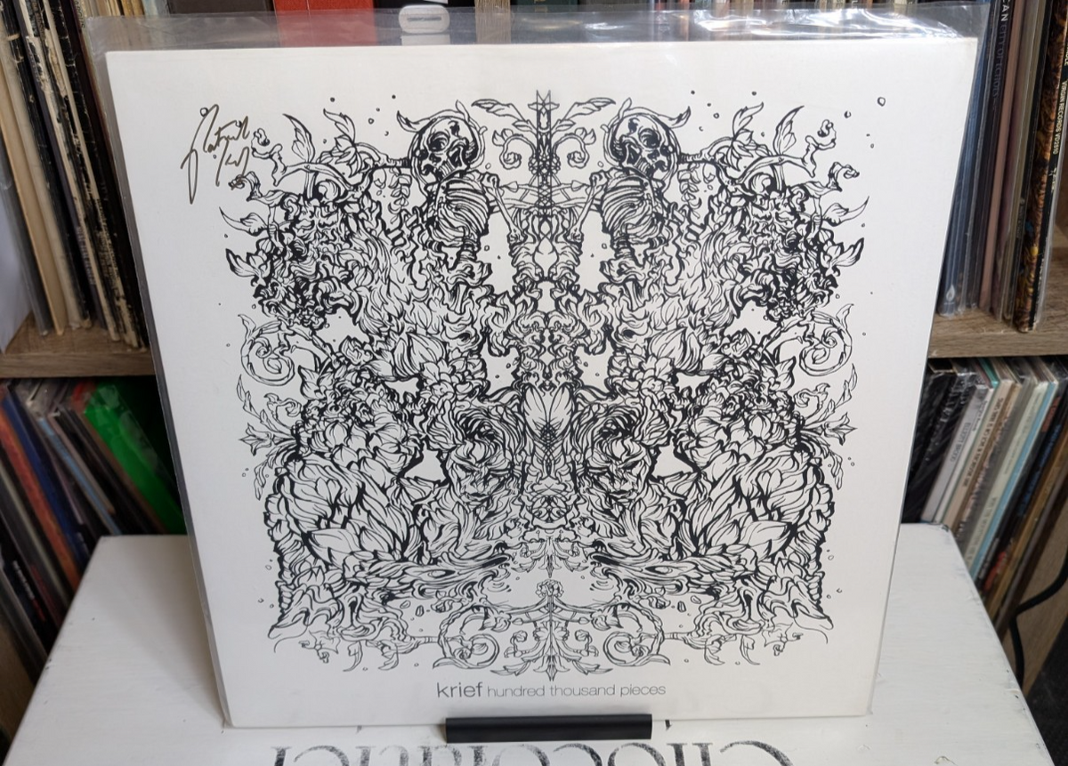 Krief– Hundred Thousand Pieces 2013 Rare Jacket Variant   Autographed   Record0