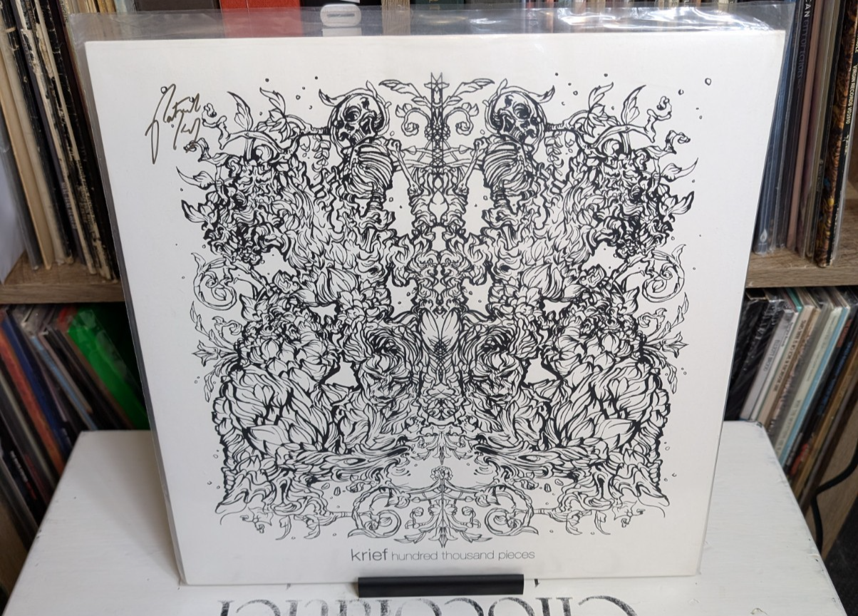 Krief– Hundred Thousand Pieces 2013 Rare Jacket Variant   Autographed   Record0