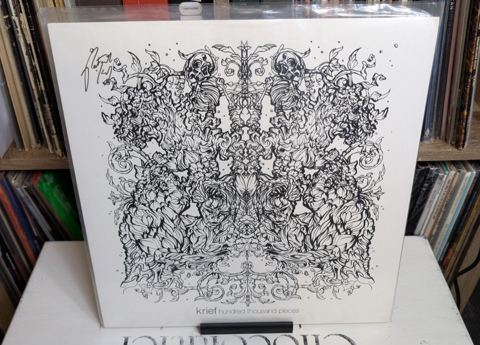 Krief– Hundred Thousand Pieces 2013 Rare Jacket Variant   Autographed   Record0