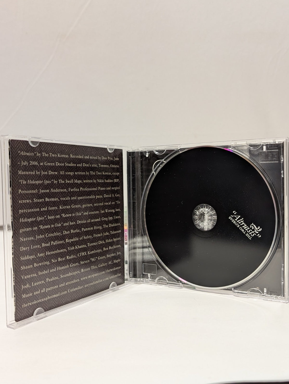 THE TWO KOREAS   ALTRUISTS   CD   2006 1