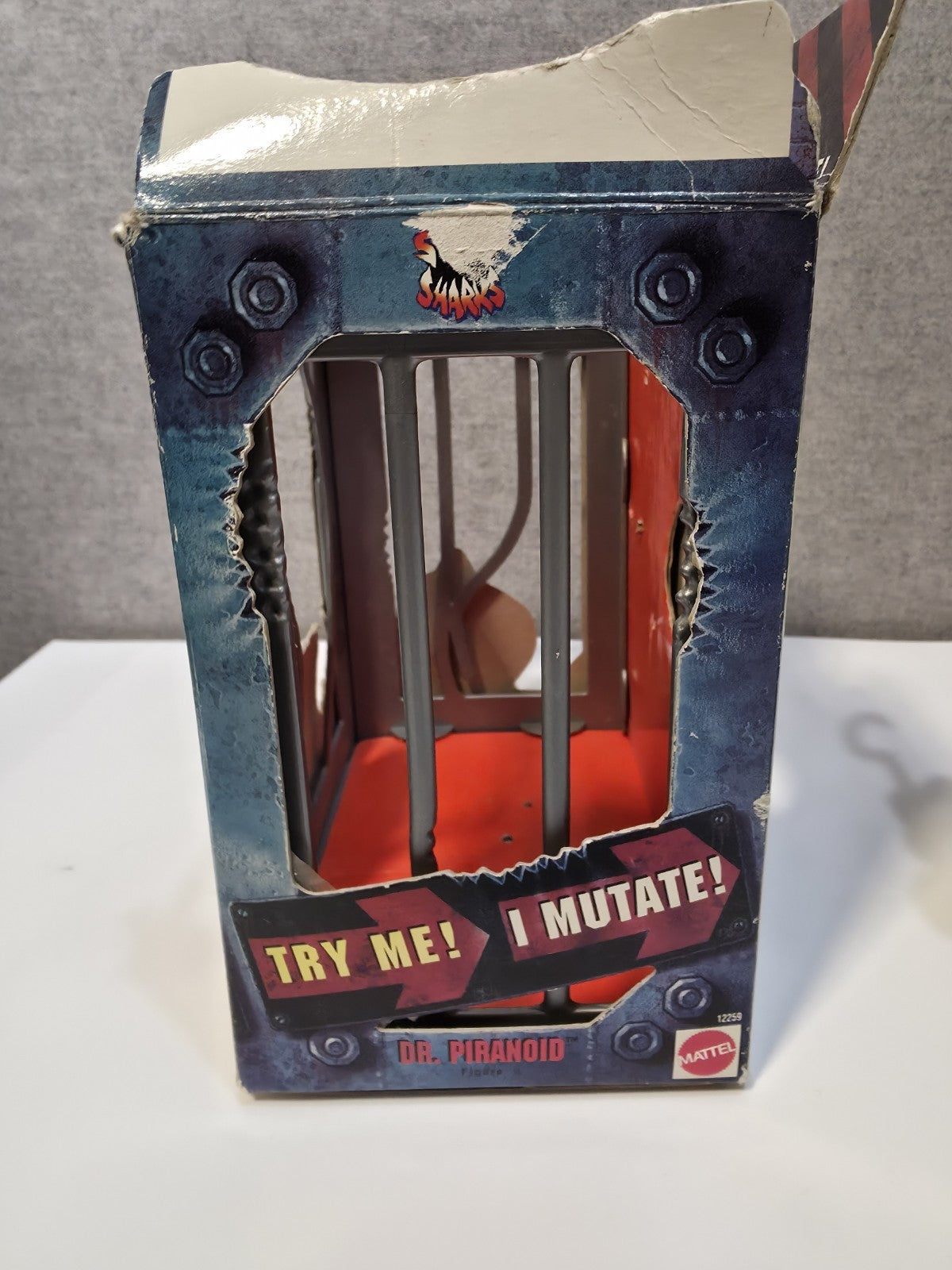 Vtg Street Sharks DR PIRANOID figure  100% original 1994 w missile & Box13