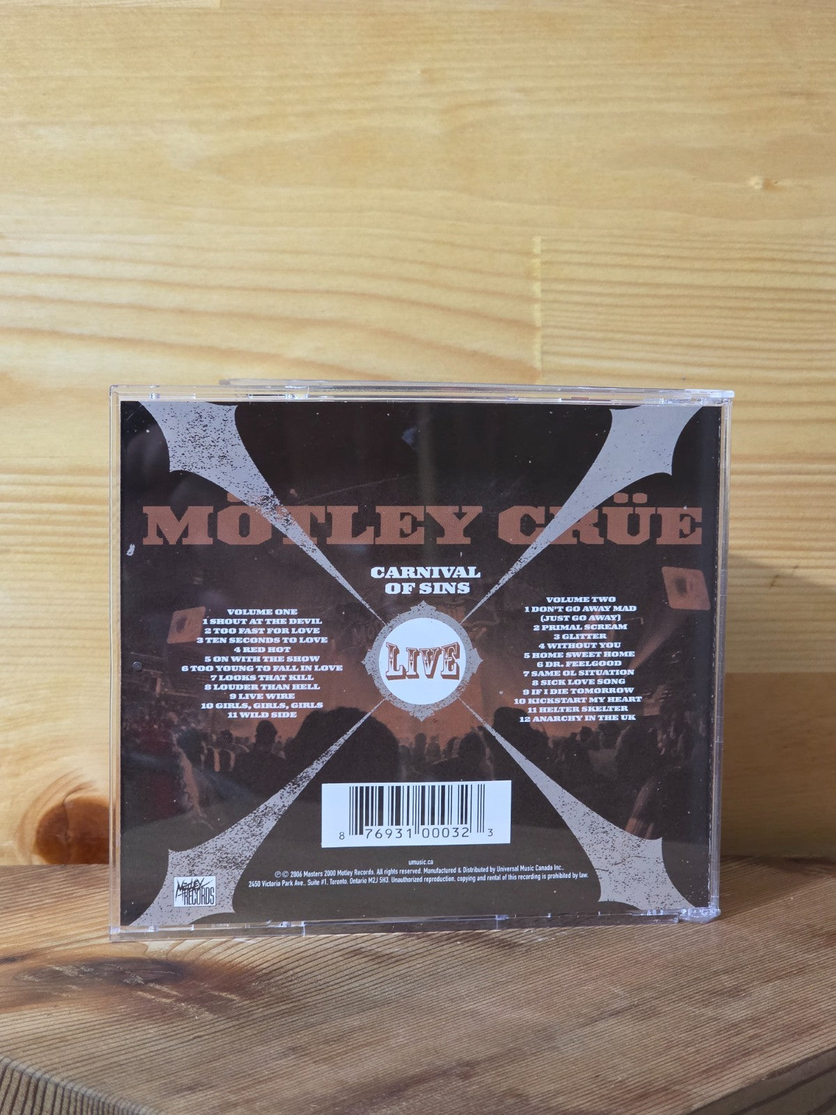 Motley Crue - Carnival Of Sins - Live  - CD3
