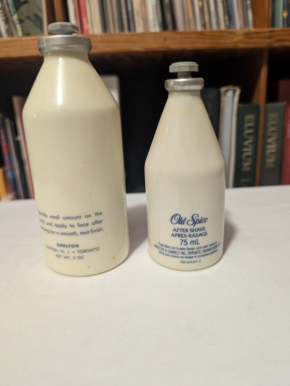 2 VINTAGE OLD SPICE BOTTLES (75ml) (3 Oz) 1