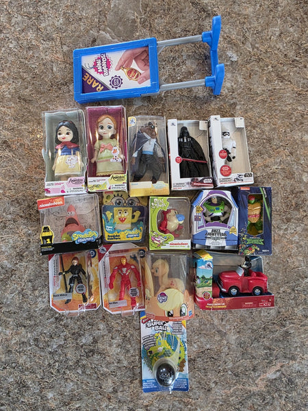 ZURU MINI BRANDS - Assorted 16 Piece -Lot- Disney, TMNT, Sponge Bob0