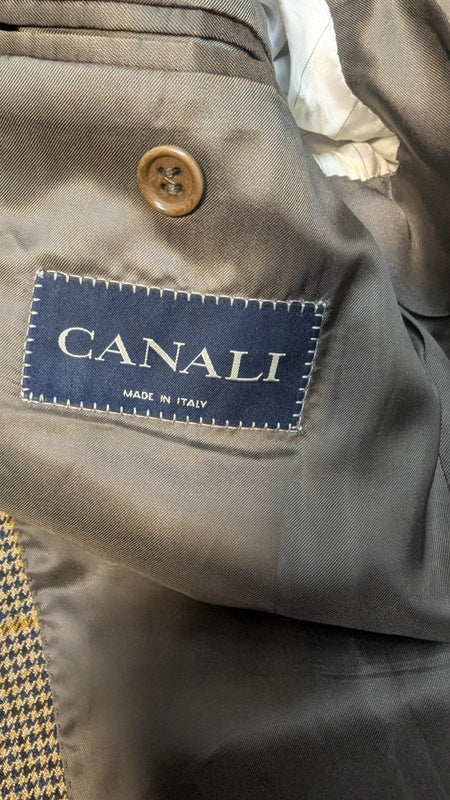 Holt Renfrew- Canali - Lana cashmere Jacket - Brown Plaid5