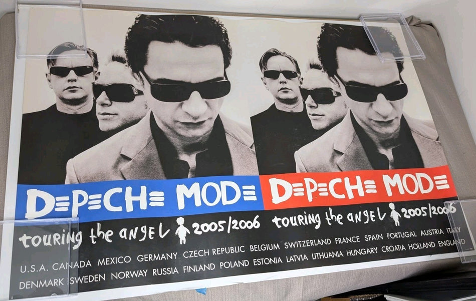 Vintage Depeche Mode   Commercial Poster   Angel Tour Europe0