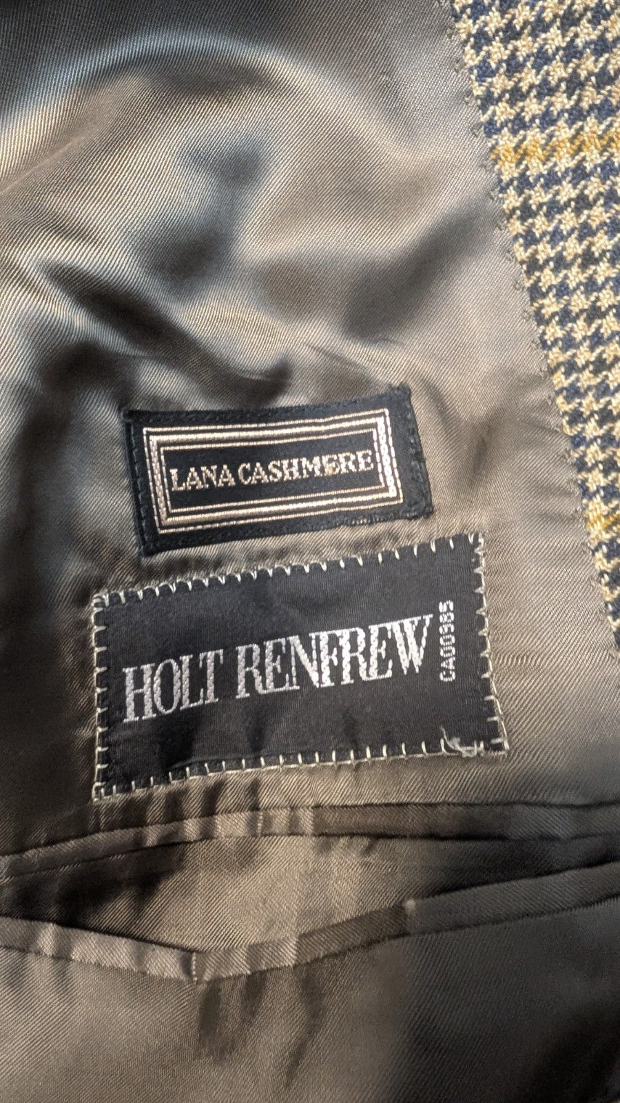 Holt Renfrew- Canali - Lana cashmere Jacket - Brown Plaid6