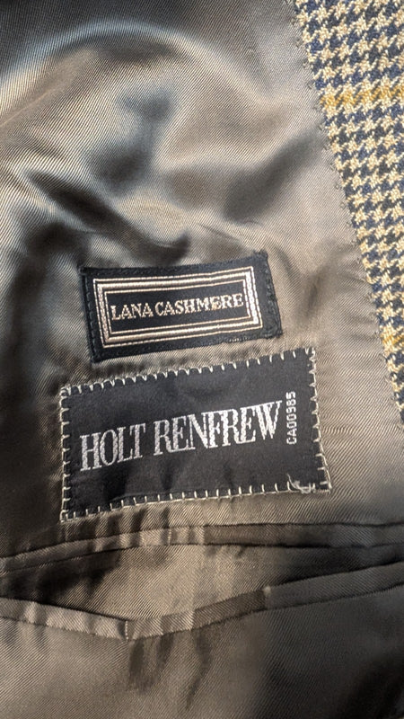 Holt Renfrew- Canali - Lana cashmere Jacket - Brown Plaid6