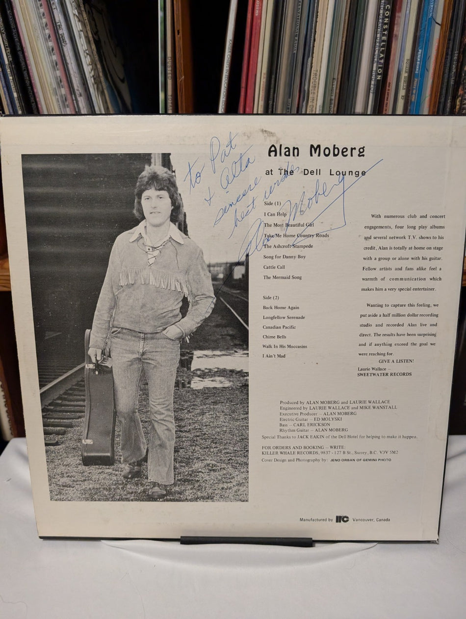 Alan Moberg   Live at the Dell Lounge (Vinyl Record LP) AUTOGRAPHED1