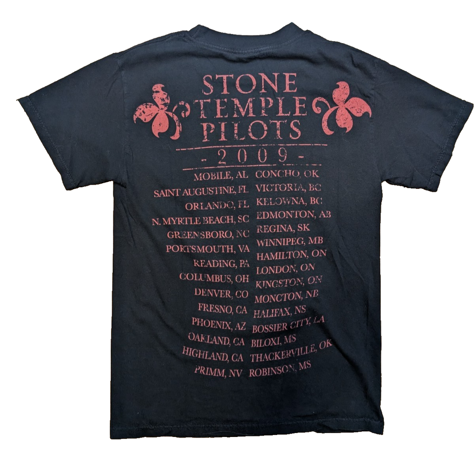 STONE TEMPLE PILOTS  2009 Tour Shirt   North America   SzS1