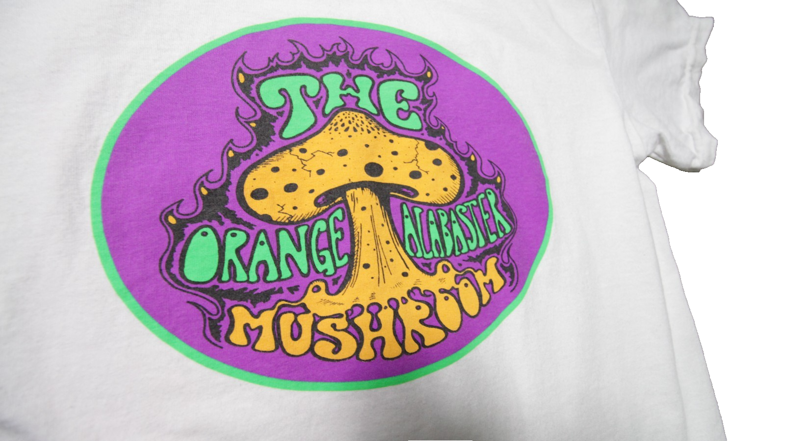 The Orange Alabaster Mushroom - T-shirt - Rare Print - SizeSmall2