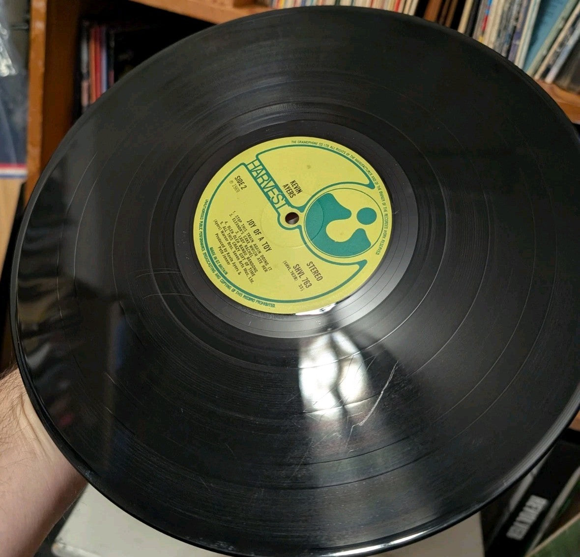 Kevin Ayers ‎– Joy Of A Toy VINYL LP UK 1969- Repress-Transitional Press-RARE4