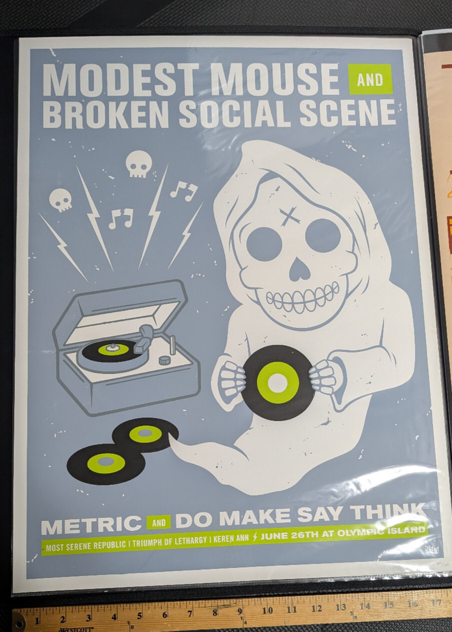 Modest Mouse&Broken Social Scene  Concert Screen Print 29of 1000