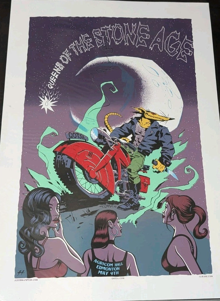 Queens of the Stone Age - Edmonton - poster - Justin Hampton / Glenn Barr