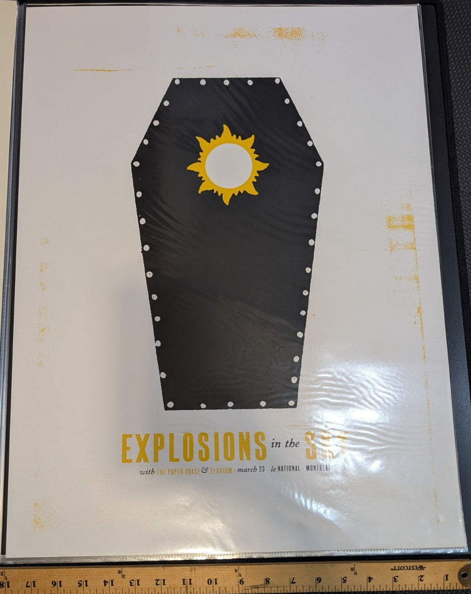 Explosions In The Sky - Paper Chase - Concert Poster - 2007 - Montreal -