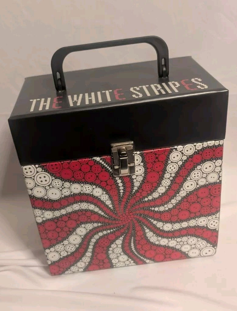 The White Stripes 7" Record Box -#OF1500 - Peppermint Swirl
