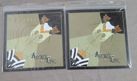 ARCADE FIRE 7" Records Laika + Misprint Copy Of #3 In #2 Sleeve. 0