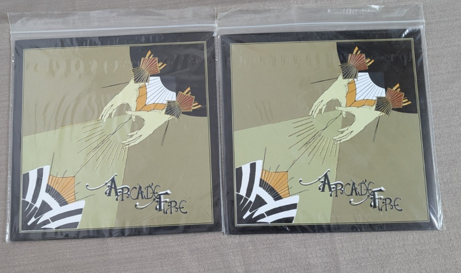 ARCADE FIRE 7" Records Laika + Misprint Copy Of #3 In #2 Sleeve. 0