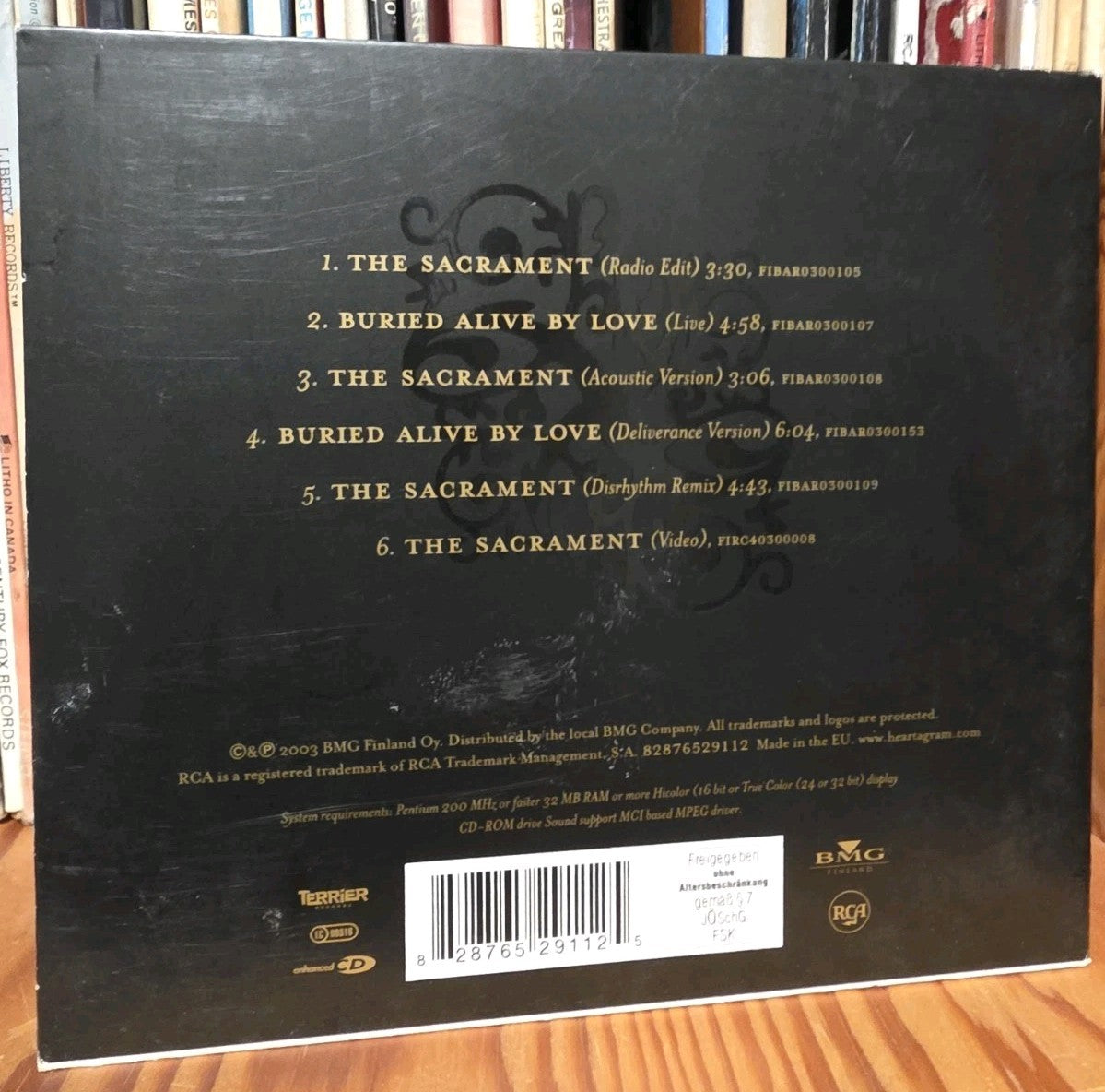 HIM - THE SACRAMENT - DIGIPACK - 2003 - Germany - Ltd ED - Enhanced - CD1