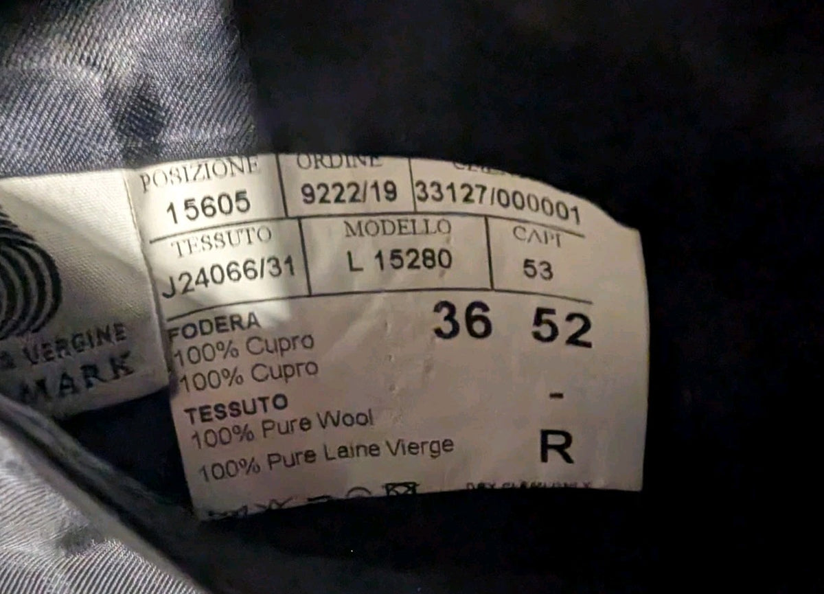 Harry Rosen- Suit Jacket Blazer-italy- 36/52 R12