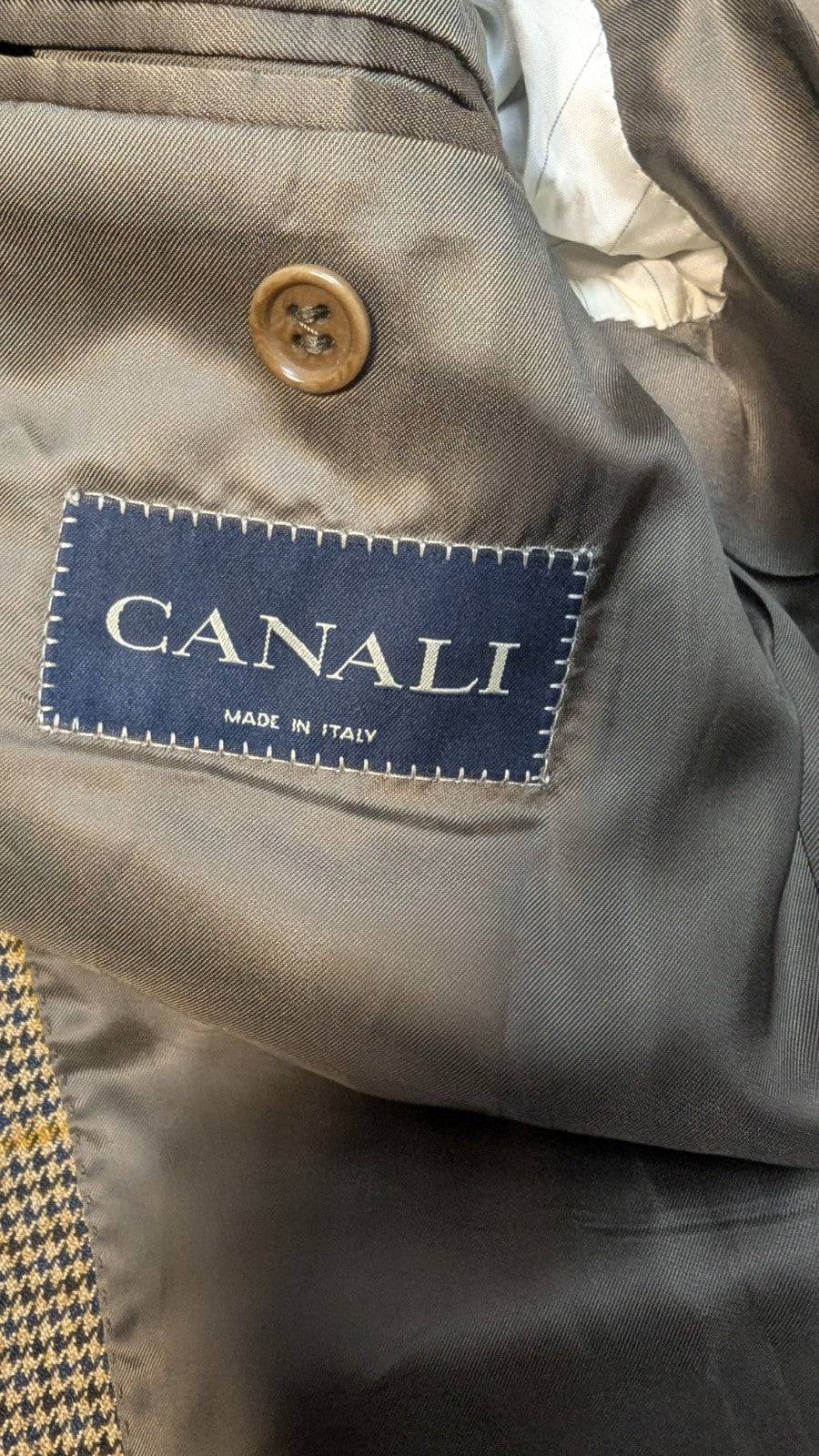 Holt Renfrew  Canali   Lana cashmere Jacket   Brown Plaid5