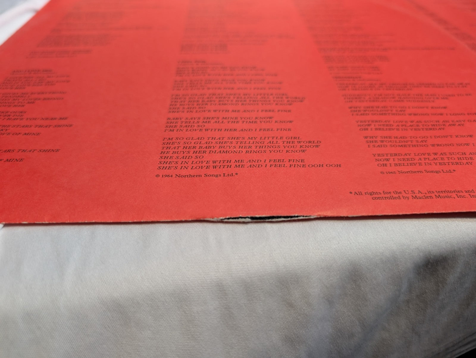 THE BEATLES   1962   1966   12" VINYL   CAN PRESS   OG PRINTED SLEEVES3