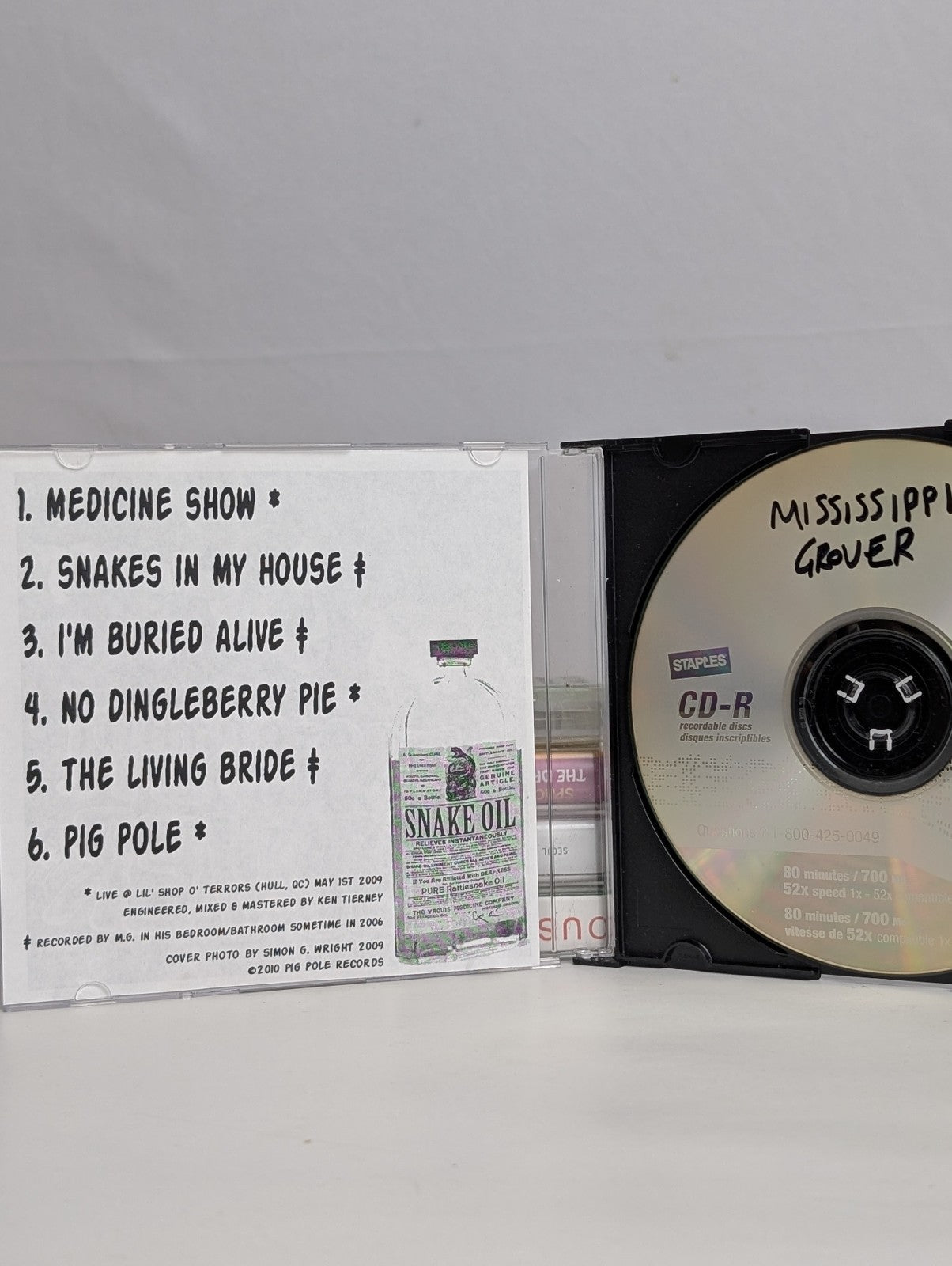 Mississippi Grover   CDr   Canadian Indie   Rare1