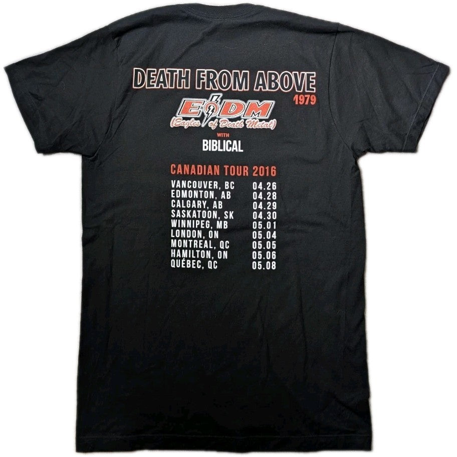 Death From Above 1979 & EODM   2016 Tour T Shirt  Size Small  RARE1