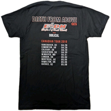 Death From Above 1979 & EODM   2016 Tour T Shirt  Size Small  RARE1