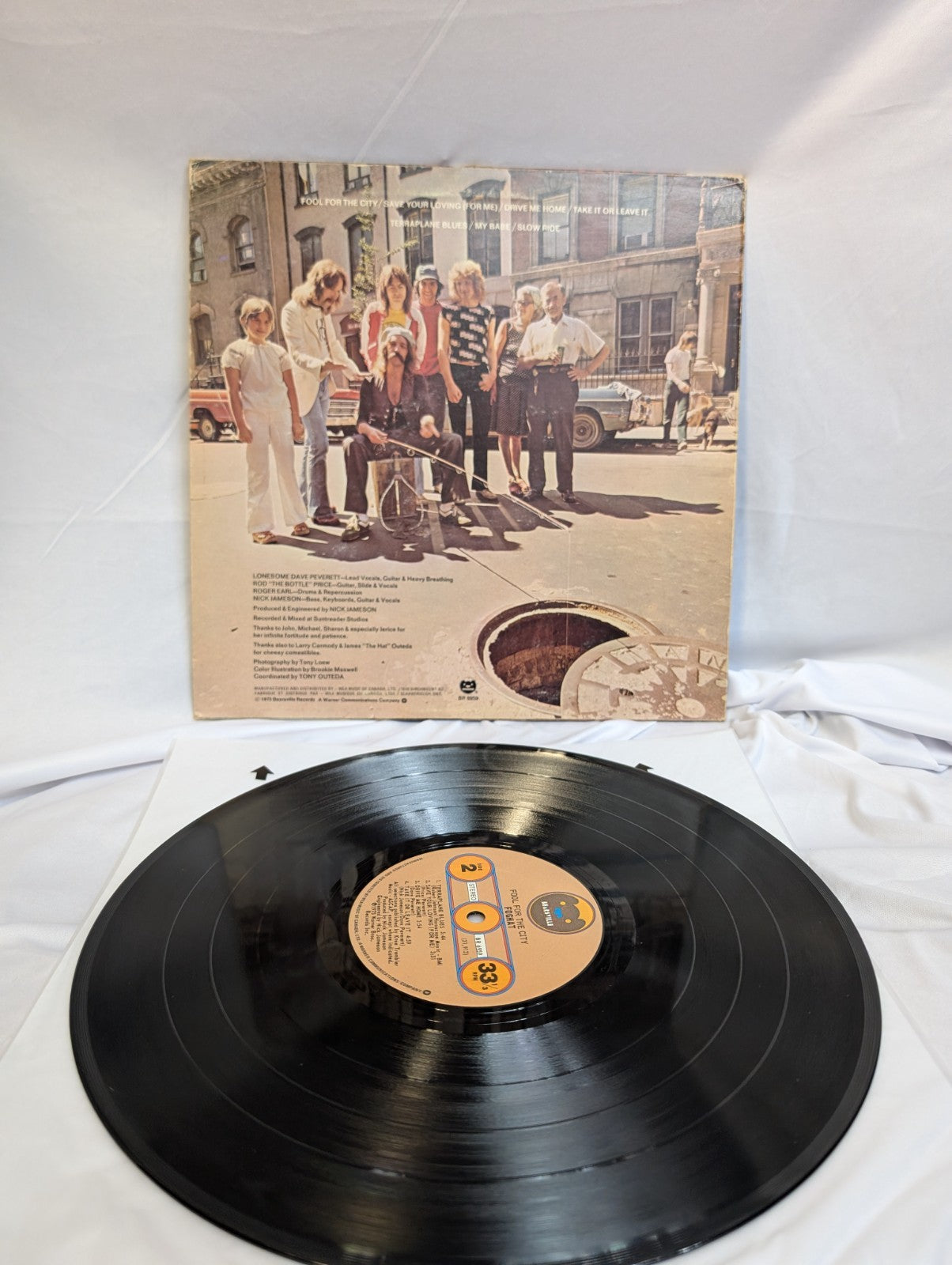 FOGHAT - FOOL FOR THE CITY - 1975 - LP - CAN - #BR6959