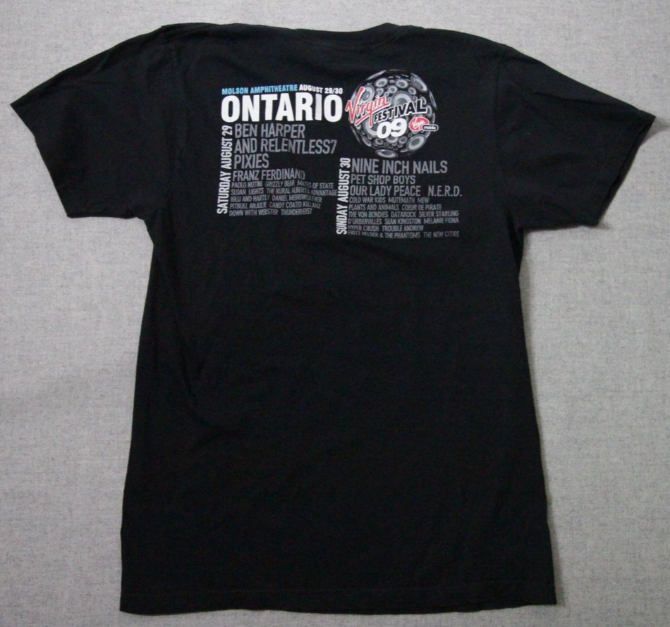 Nine Inch Nails   Virgin Festival 2009   T shirt   size Small1