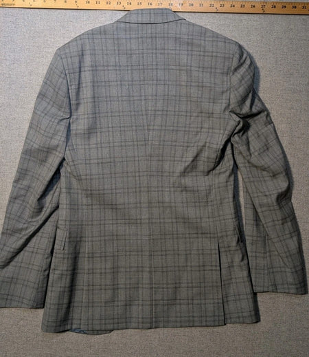 Topman Suit Jacket (34) + Pants (30R)   Grey Plaid2