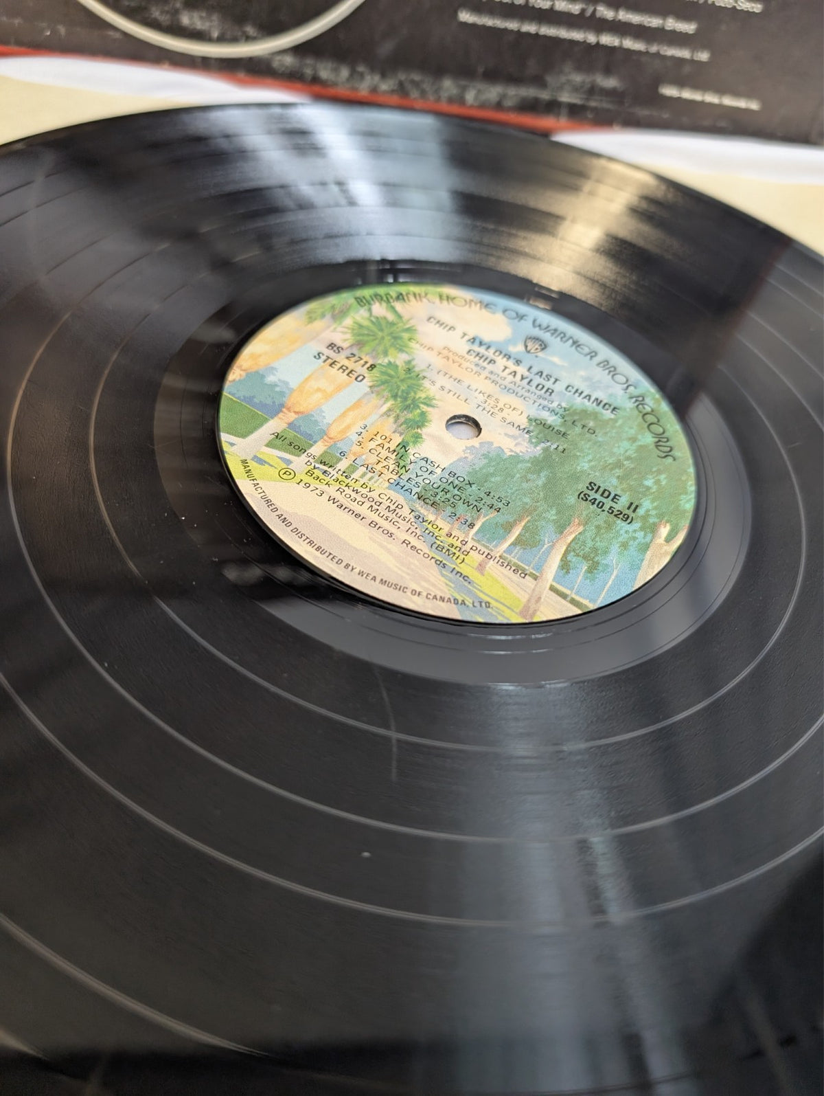 CHIP TAYLOR - CHIP TAYLOR'S LAST CHANCE -LP- ALBUM - 1973 #BS 2718 W/OG POSTER