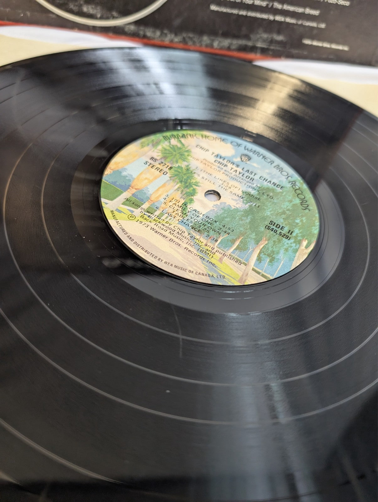 CHIP TAYLOR - CHIP TAYLOR'S LAST CHANCE -LP- ALBUM - 1973 #BS 2718 W/OG POSTER