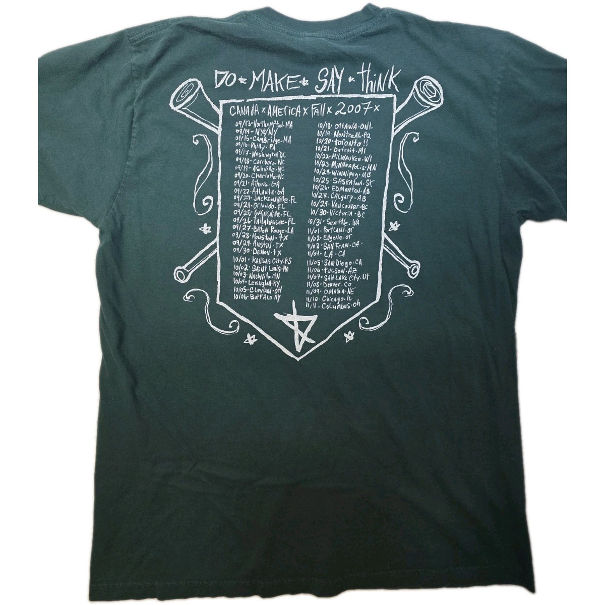 Do Make Say Think   Rust Tour Shirt   2018  Size Large   2