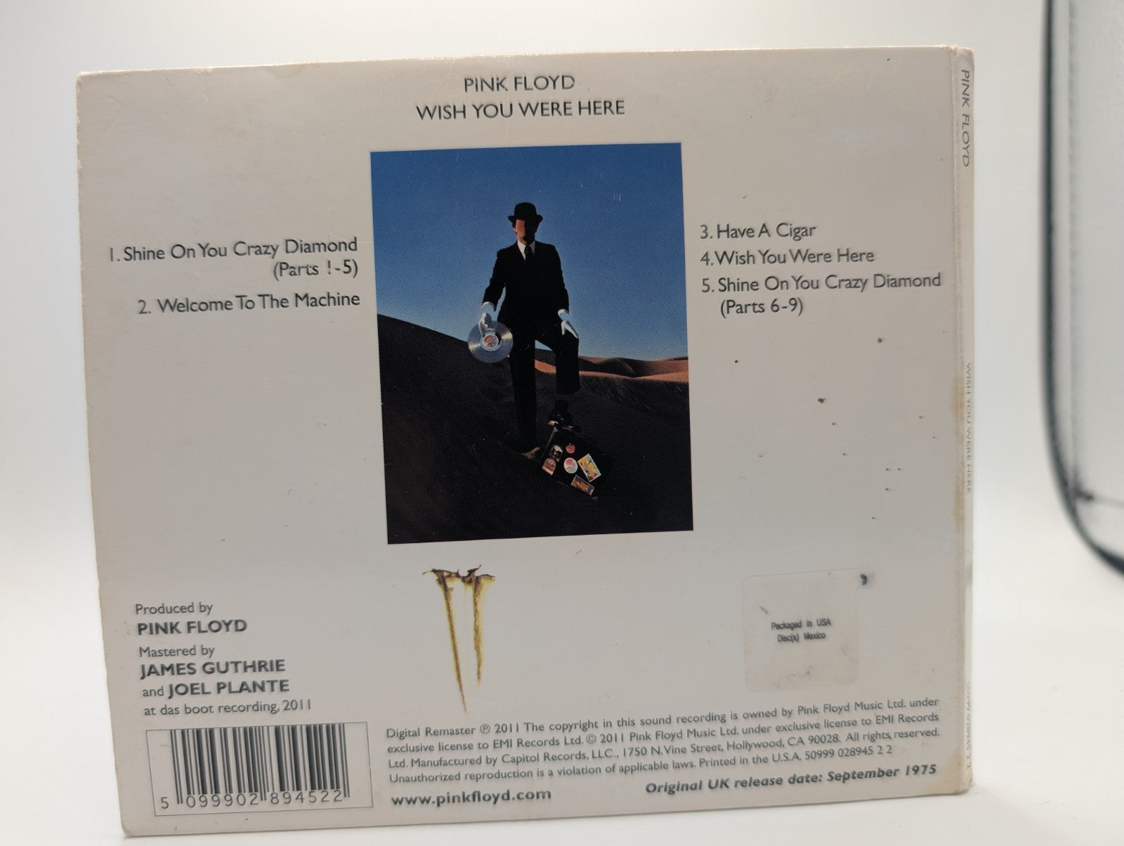 Pink Floyd Wish You Were Here Discovery Edition CD 2011 Remaster Digipak VG7