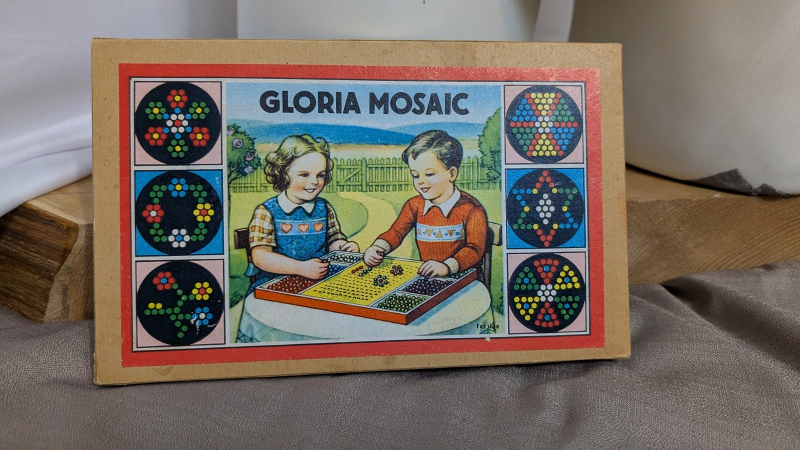 Vintage German Gloria Mosaic Game   New   Sealed0