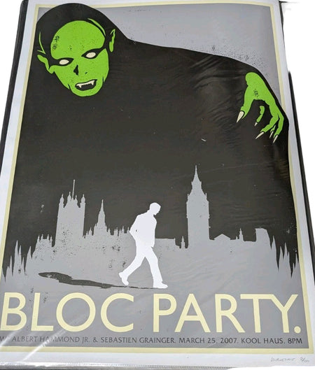 Bloc Party - 2007 Kool Haus Concert Screen Print - Doublenaught