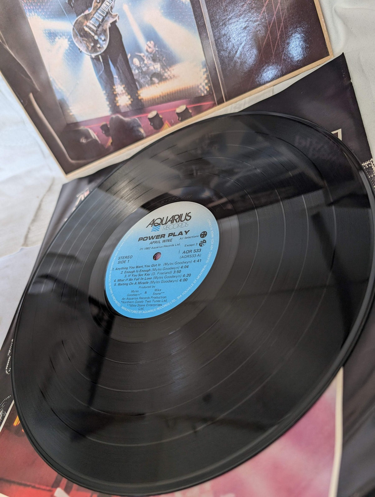 APRIL WINE - POWER PLAY - LP-1982 - CAN - #AQR 533 -