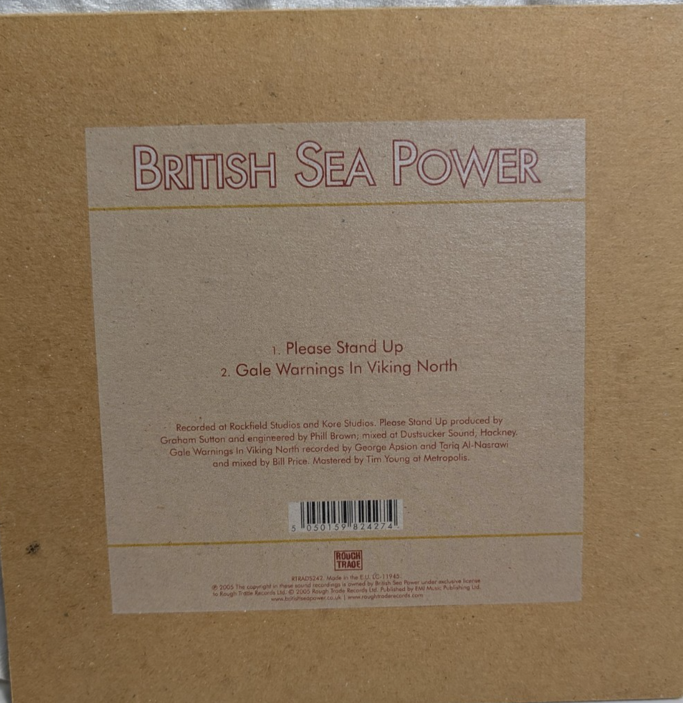 BRITISH SEA POWER   PLEASE STAND UP   7" RECORD1