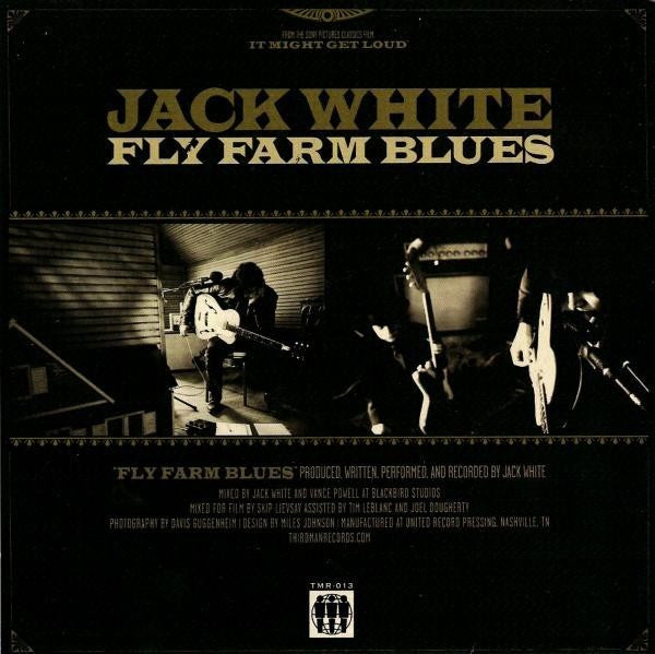Jack White (2) Fly Farm Blues 7" VINYL RECORD1