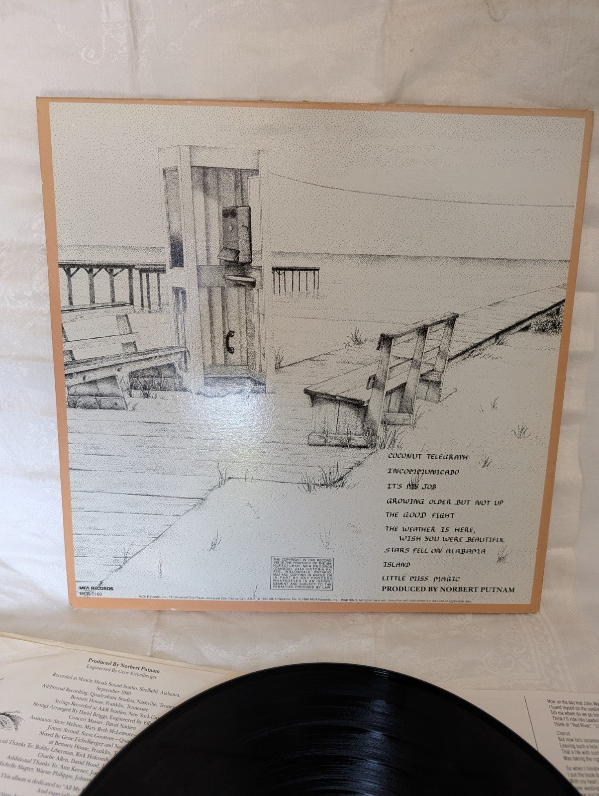 JIMMY BUFFETT - COCNUT TELEGRAPH - 1980 - LP-GLOVERSVILLE - CAN #MCA-5169