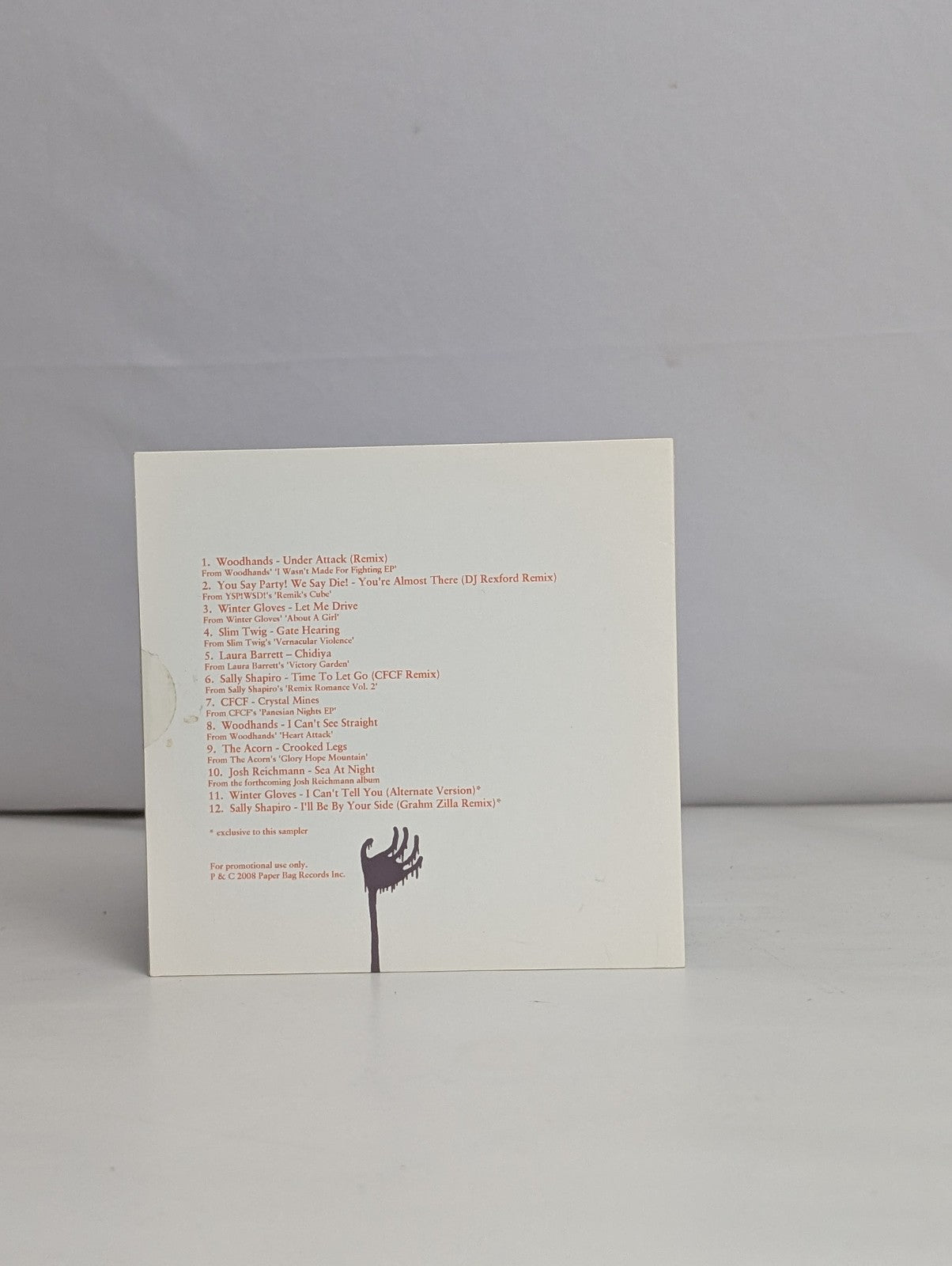 Paper Bag Records 2008-09 Winter Sampler - 2008 -CD-Promo