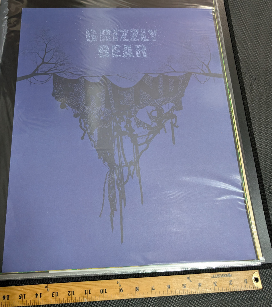 Grizzly Bear   friend  screen print   2007 1